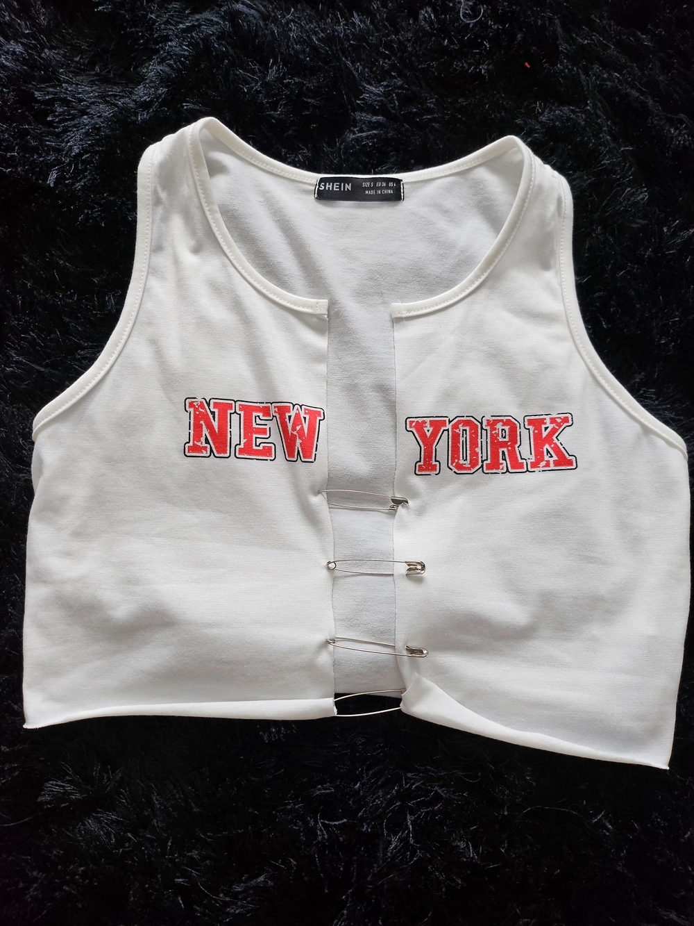 SHEIN White Ribbed Cropped Tank Bandeau